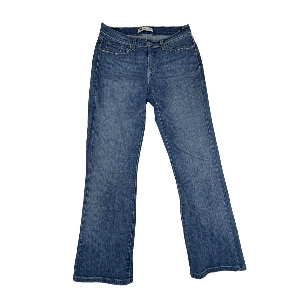 Levi's 529 Curvy Bootcut Jeans Women's Sz 12 Med Wash Stretch 31" Inseam Western